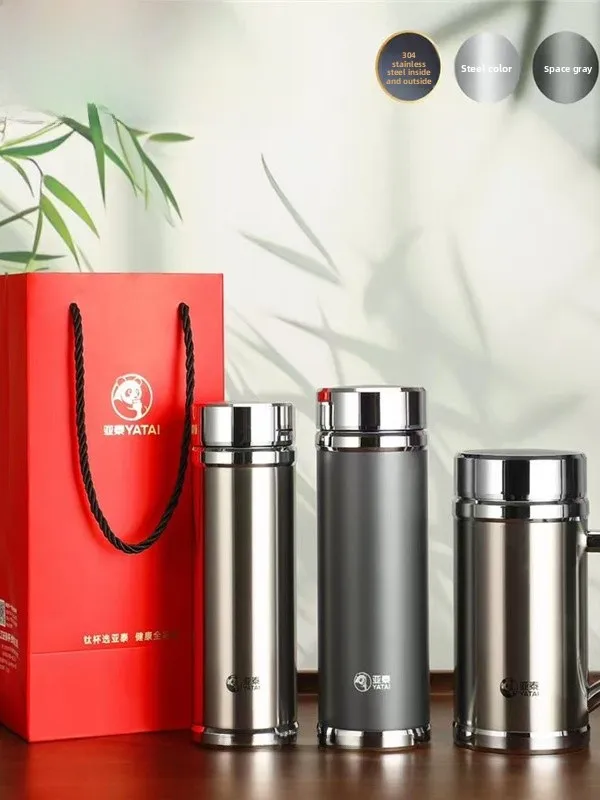 

Термальная чашка Yatai из нержавеющей стали 304, офисная чашка для заваривания чая и воды, мужская и женская ручная чашка для чая, изолированная кружка
