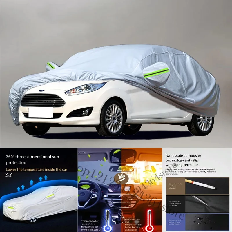 

For Ford-Fiesta Auto Anti snow Anti dust Anti-uv Anti peeling paint And Anti Rainwater 210t Car cover protection