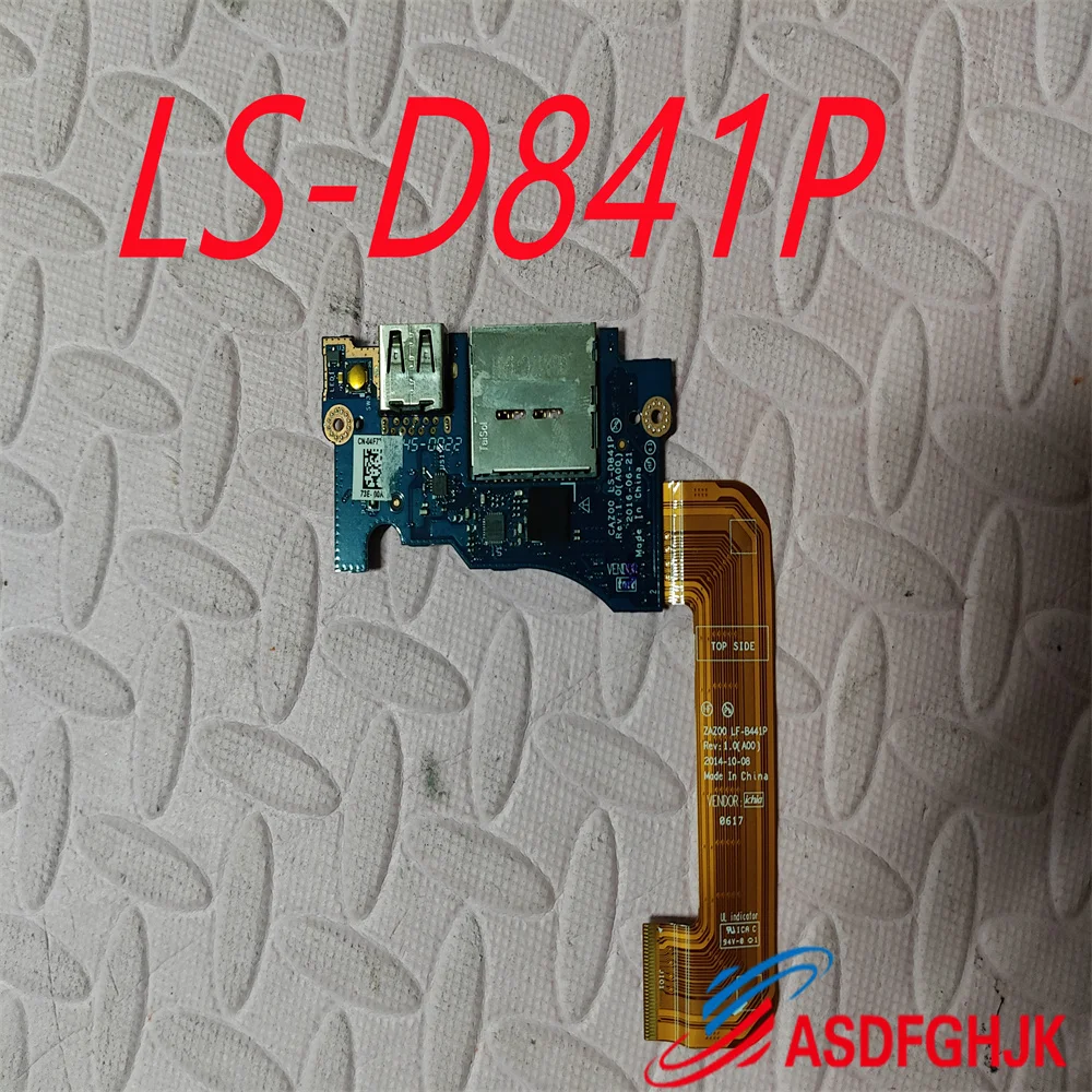 For Dell XPS 9343 9350 9360 USB Power Board Audio Board SD Card Reader LS-D841P