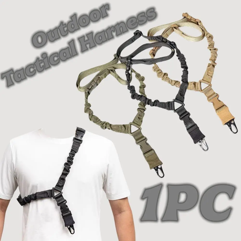 Harnais tactique Simple pour l'extérieur, sangle d'épaule multifonctionnelle, corde de sécurité diagonale, ceinture tactique de Camouflage unisexe