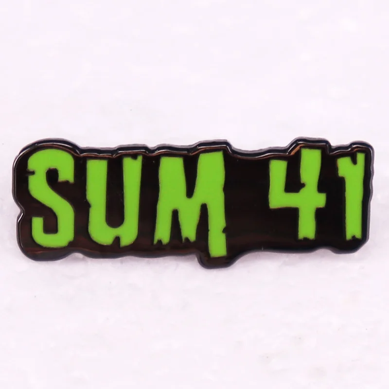 Canadian rock band Enamel Pin green logo Brooches jewelry gift