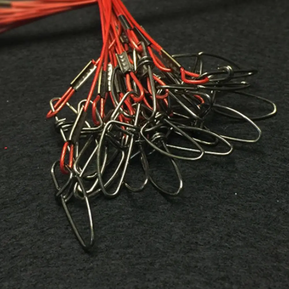 

10pcs 50cm Sea Fishing Steel Wire 1mm Diameter 150LB Tension Fishing Leader Line Anti-bite Durable Lure Fishing-line Tuna