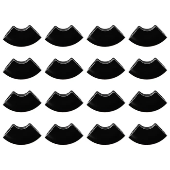 U자형 바닥 매트 머리핀 다리 보호 커버, 고무 가구 발 패드, 금속 의자 테이블 다리 보호대, 3x1.5cm, 24 개