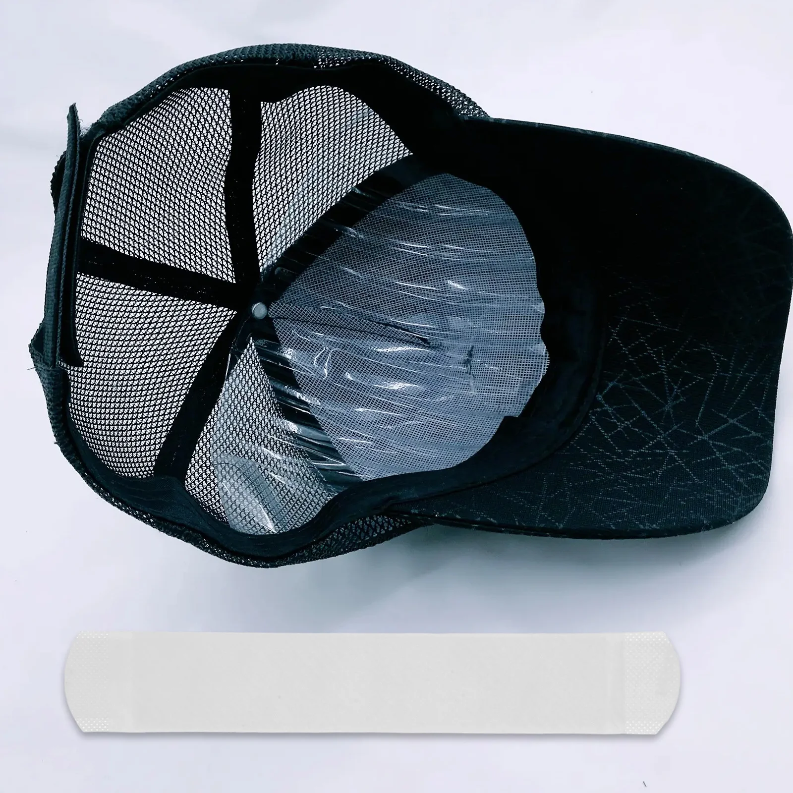 

10pcs Anti-Dirt Sticker Breathable Sweat Absorbent Pad For Hard Hats Collars Baseball Caps Golf Hat Liner Hat Sizer Reducer