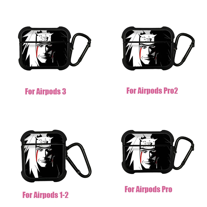 Anime Naruto Mehrere Charaktere Kopfhörerhülle für AirPods 1 2 3 Pro Stoßfeste Schutzhülle Cartoon Headset-Shell Geschenk für Fans – Detail 3