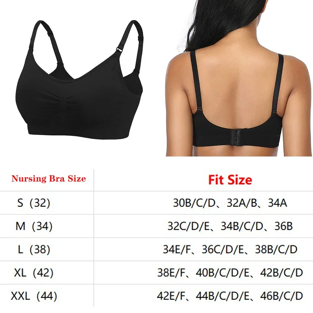 2023 New Womens Maternity  Nursing Bra Maternal Seamless Clip Down Push Up Sleeping Bralette for Breastfeeding  Underwear