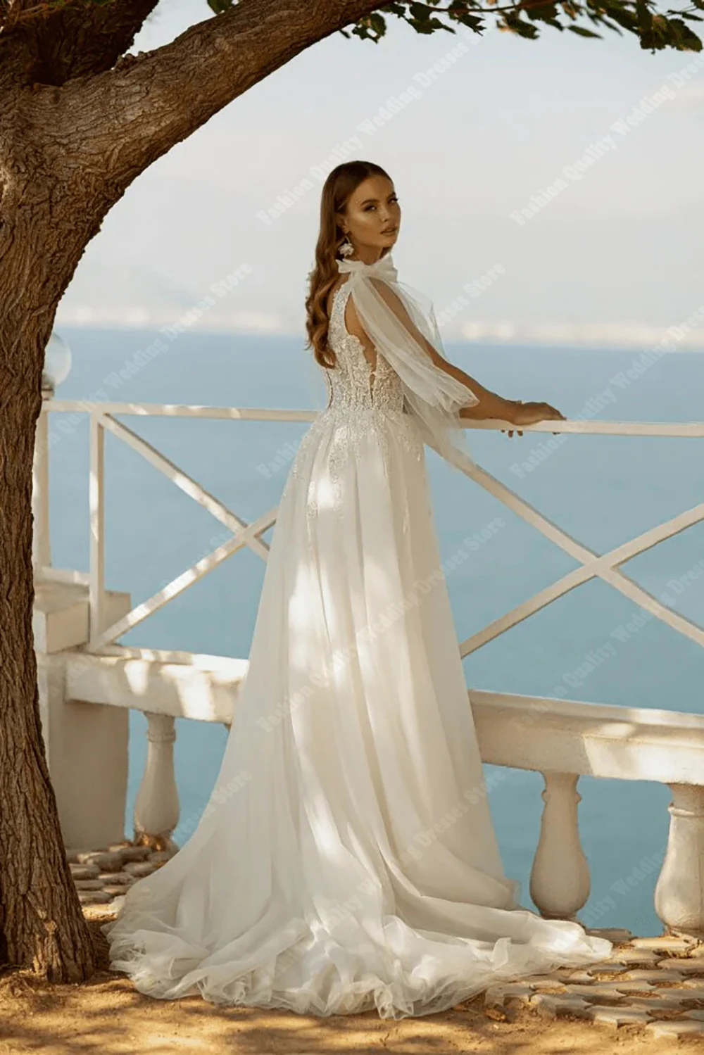 Elegant Plus Size Women Wedding Dresses Charming A-Line Lace Print Bridal Gowns Mopping Length Ball Vestidos De Noiva Customized