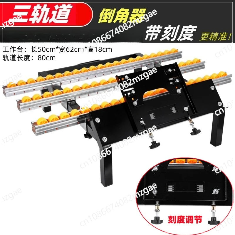 Smussatore per piastrelle professionale Utensile da taglio per taglio a 45 gradi Lavorazione di piastrelle per pareti Macchina per bordi Artefatto per taglio a binario