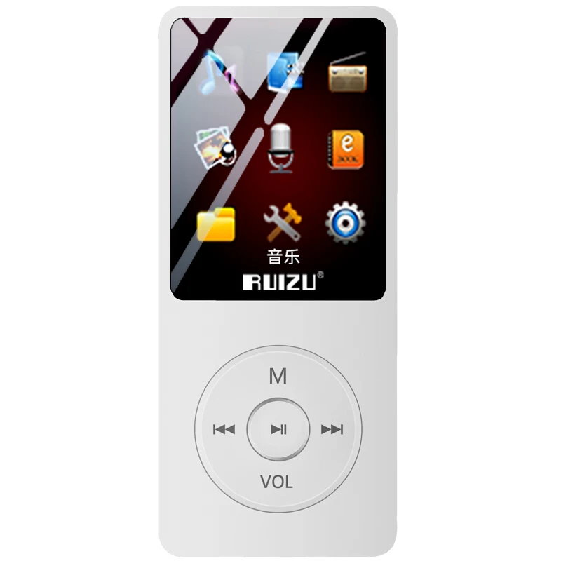 Ruizu X02 Mp3 Player Classical Version  8GB Music Player With FM Radio Video E-book Portable MP3 Support TF Car Lightweight Mini