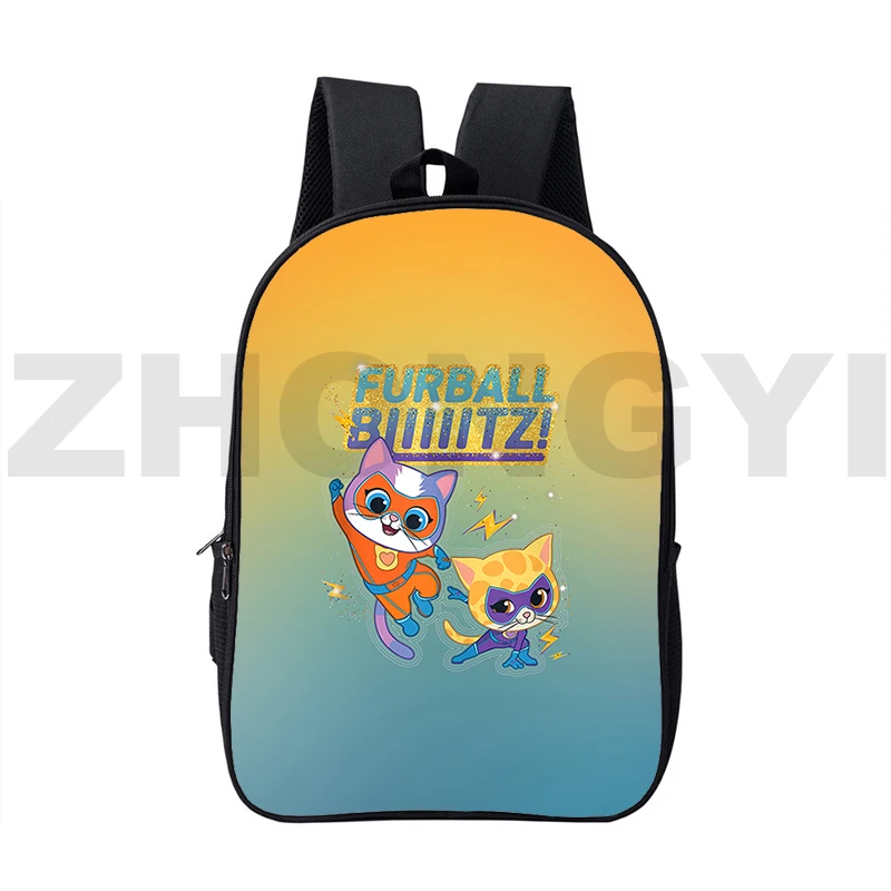 

Funny SuperKitties School Backpack Harajuku Anime Japanese Bag 16 Inch Cartoon Cat Big Schoolbags for Girls SuperKitties Bookbag