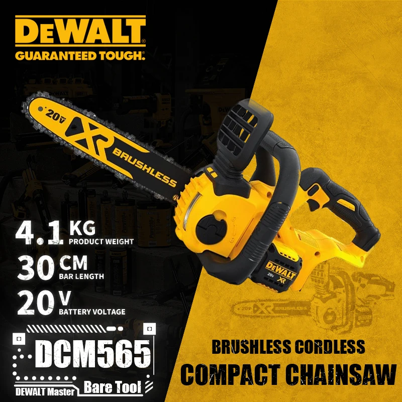 DEWALT DCM565 12in Brushless Cordless Compact Chainsaw 30MM 20V Lithium Power Tools Bare Tool