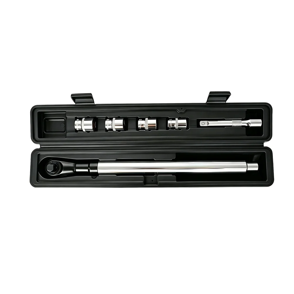 Extended Length 1/2 Inch Ratchet Wrench with 72 Tooth Mechanism for Low Swing Angle Operation in Confined Areas