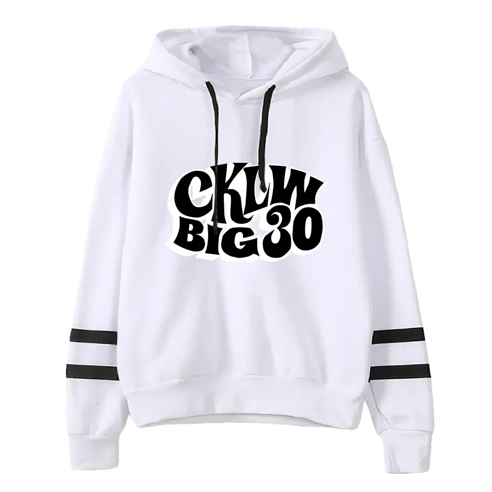 Big30 Merch 남녀공용 포켓리스 평행 바 슬리브 맨투맨, 캐주얼 스타일 후디, 미국 래퍼, 힙합 의류