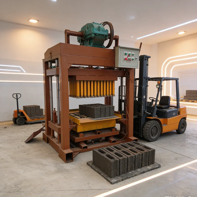 Customized Brick Making Machine Semi Automatic Concrete Block Molding Machine Interlocking Brick Maker Construction Equipment