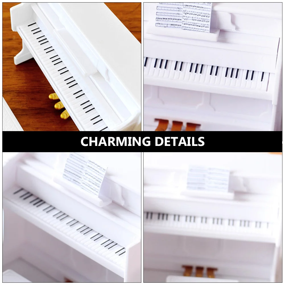 Mini Piano Props Artificial Wreath Adornment for Indoor Toy Miniature Keyboard Baby