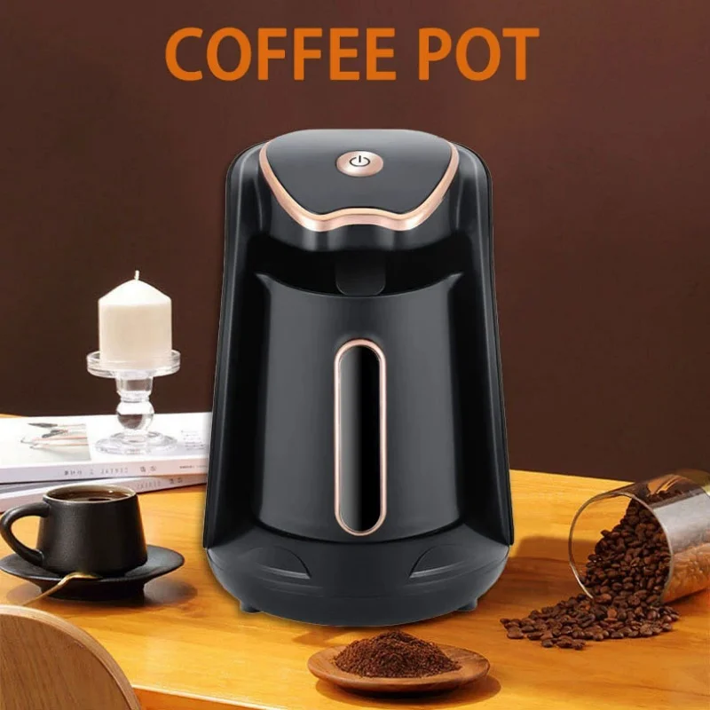 

Home Portable 600W Turkish Coffee Pot Electric Coffee Maker Kettle with 300ml Capacity One Click Operation Simple Brewing Design