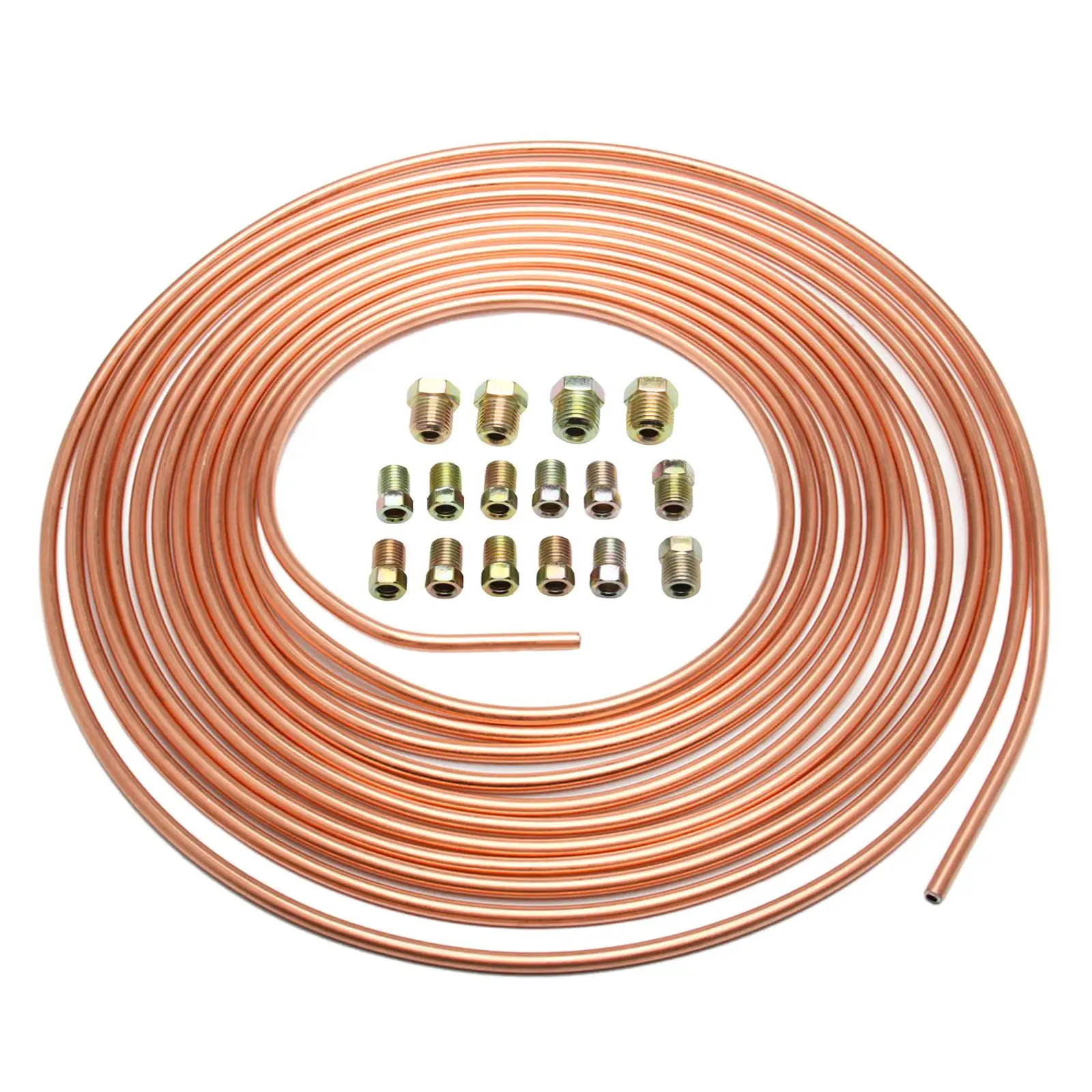 25 Foot Brake Line Tubing Replacement Kit Flexibile Corrosion Resistance