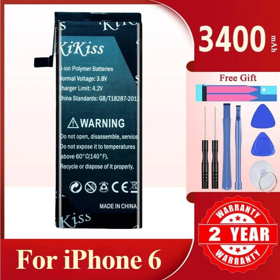 

3400Mah 6 Battery For Apple Iphone Long-Lasting Replacement Mobile Phone