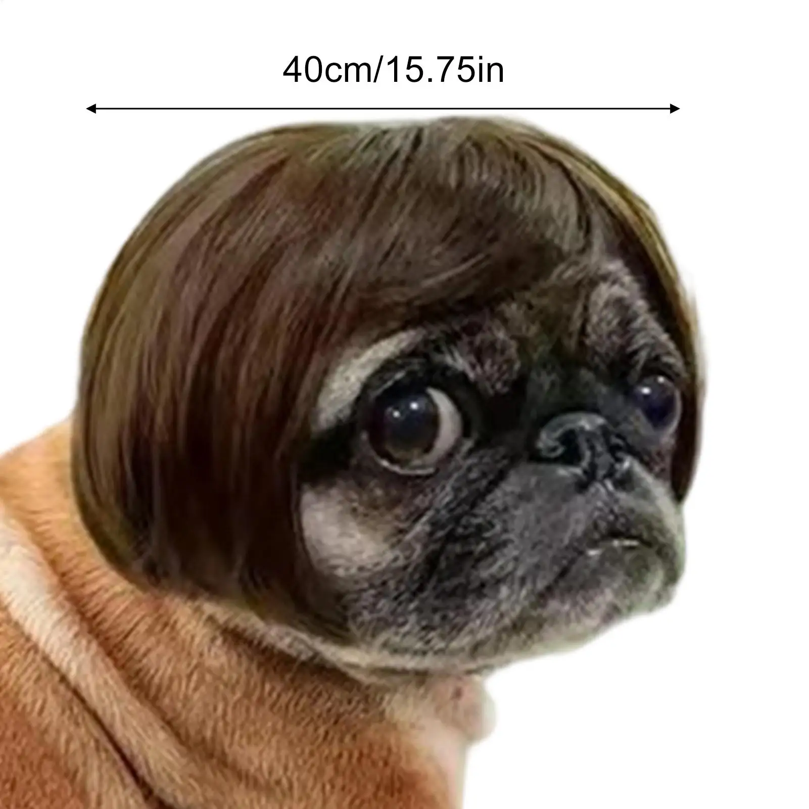 Haustierperücke, Hundeperücke, lustige Haustierperücke, Halloween-Haustierzubehör, lockiges Haar, glattes Haar, Katzenperücke, kann individuell gestaltet werden, Haustierbedarf. – Detail 4