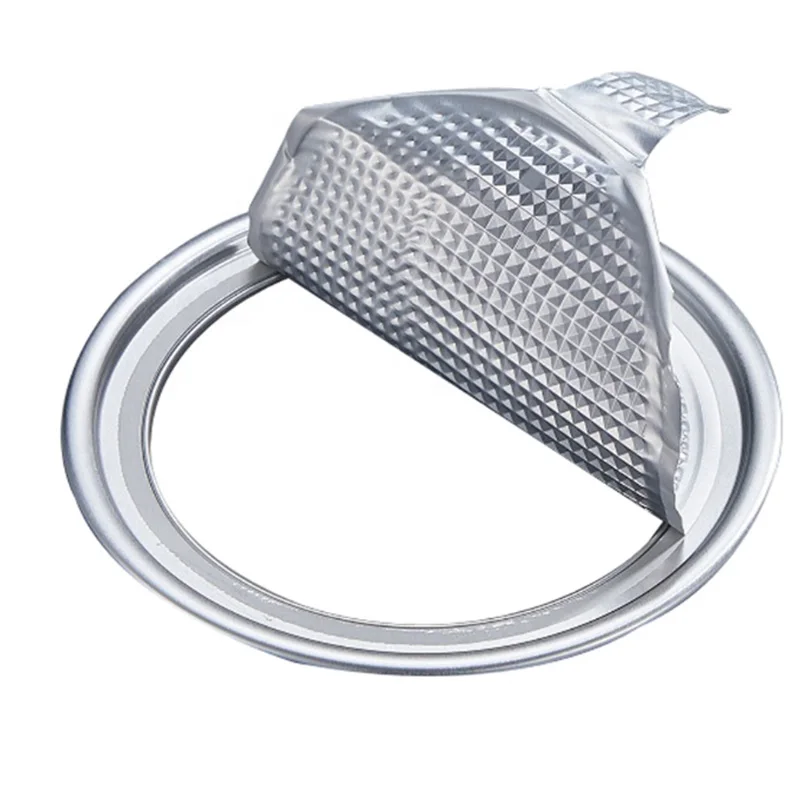 

500/1000 шт. алюминиевые крышки для пищевых банок с кольцом для открывания, крышки для напитков 57 мм, легко открывающиеся, с отрывным кольцом, самозакрывающиеся, оптом