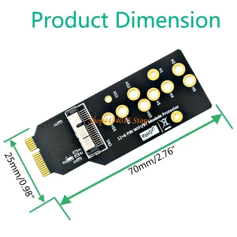 K1AA 12+6 PIN WIFI WIFI PLUETOOTH MODULE PROTERCORMER ADAPTER BCM94360CD BCM94331CD BCM94360CS BCM94360CS2 BCM943224PCIEBT2
