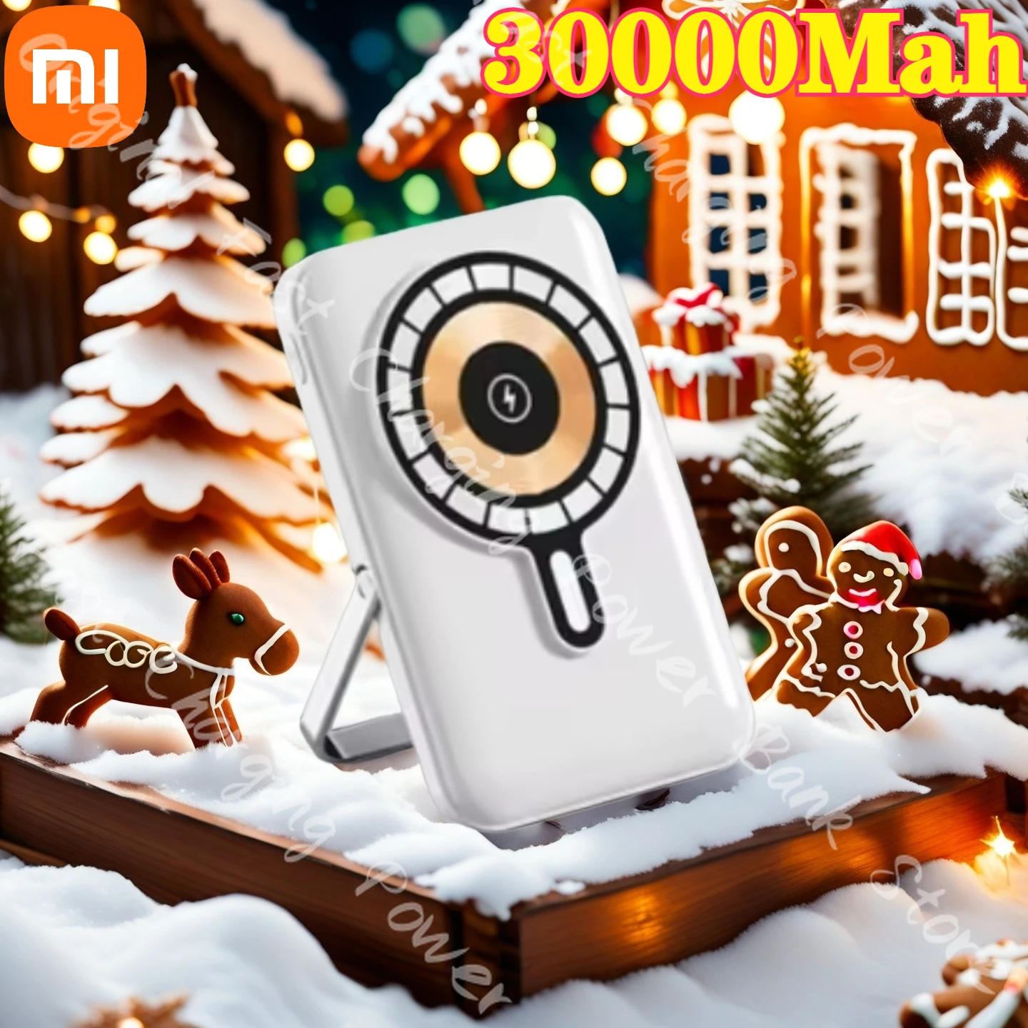 باور بانك لاسلكي مغناطيسي من Xiaomi بقدرة 30000 مللي أمبير في الساعة، حزمة بطارية خارجية محمولة PD20W شاحن سريع لهاتف iPhone17 Samsung مع كابلات #1