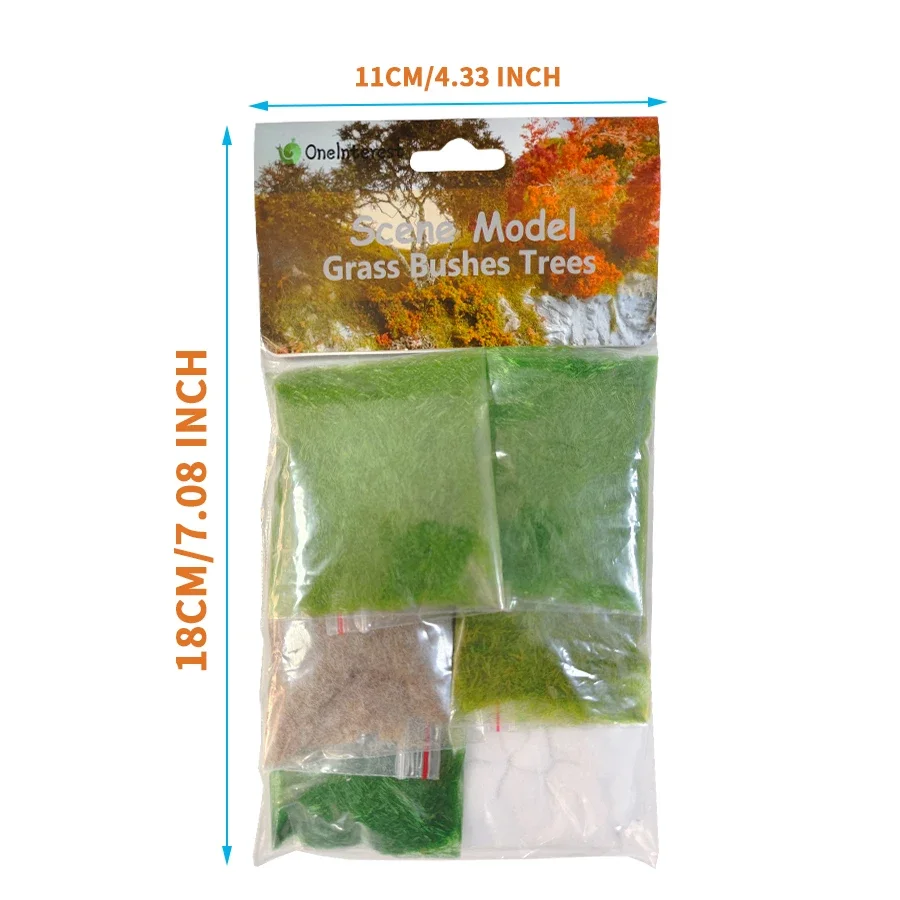 60g Diy Miniature Static Grass Powder 3MM Turf Flocking Nylon Materials Artificial Moss Micro Landscape for Decoration/Diorama