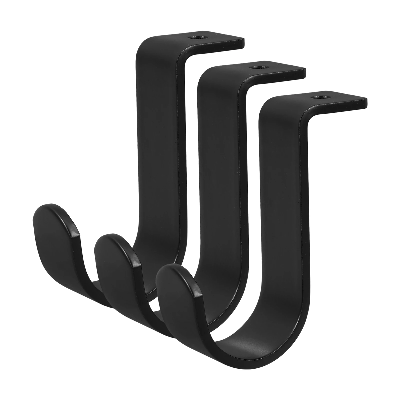 

3 Pcs Curtain Rod Brackets Accessories Stainless Steel Drapes Hardware Wall Mounted Blinds Holders Heavy Duty Support