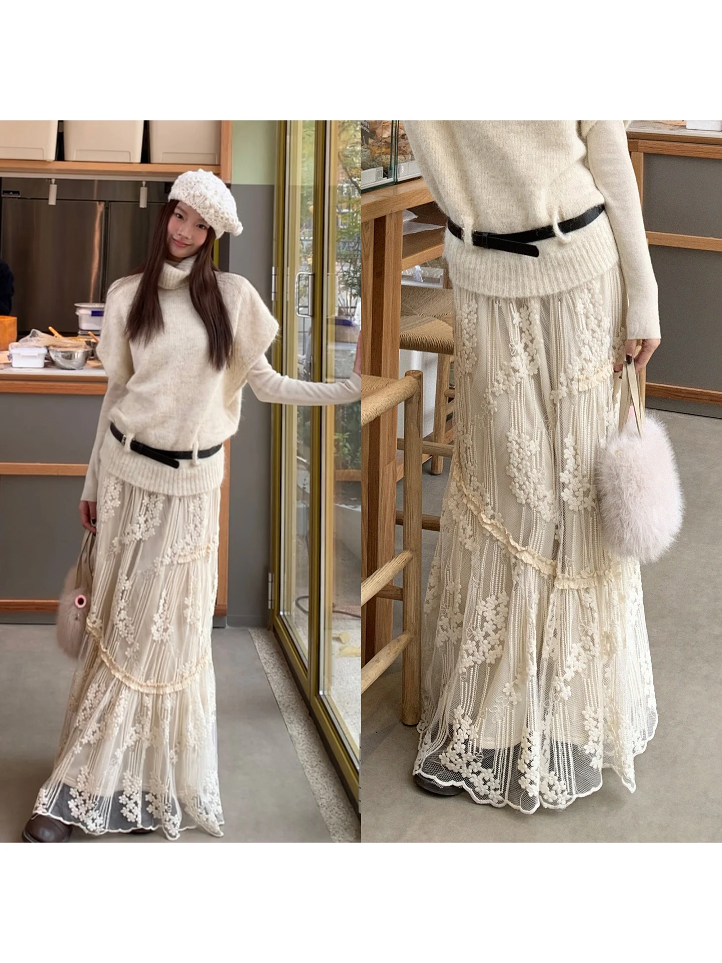 

Красная юбка-миди трапециевидной формы Celebri, женская новинка зимы 2025 года, длинные красивые кружевные уникальные юбки с цветочным принтом, повседневные юбки из полиэстера с низкой талией...