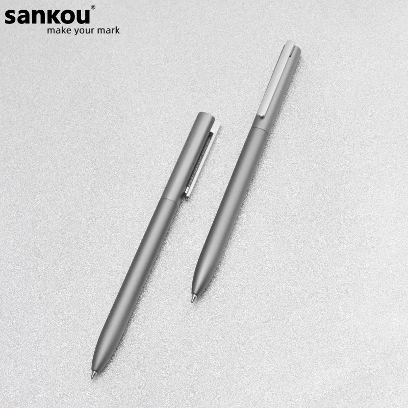 Nowy metalowy długopis Sankou, długopisy do podpisywania, długopis 0.5MM PREMEC z gładkim szwajcarskim wkładem, czarny/niebieski/czerwony tusz do szkoły i biura. — zdjęcie produktu 3