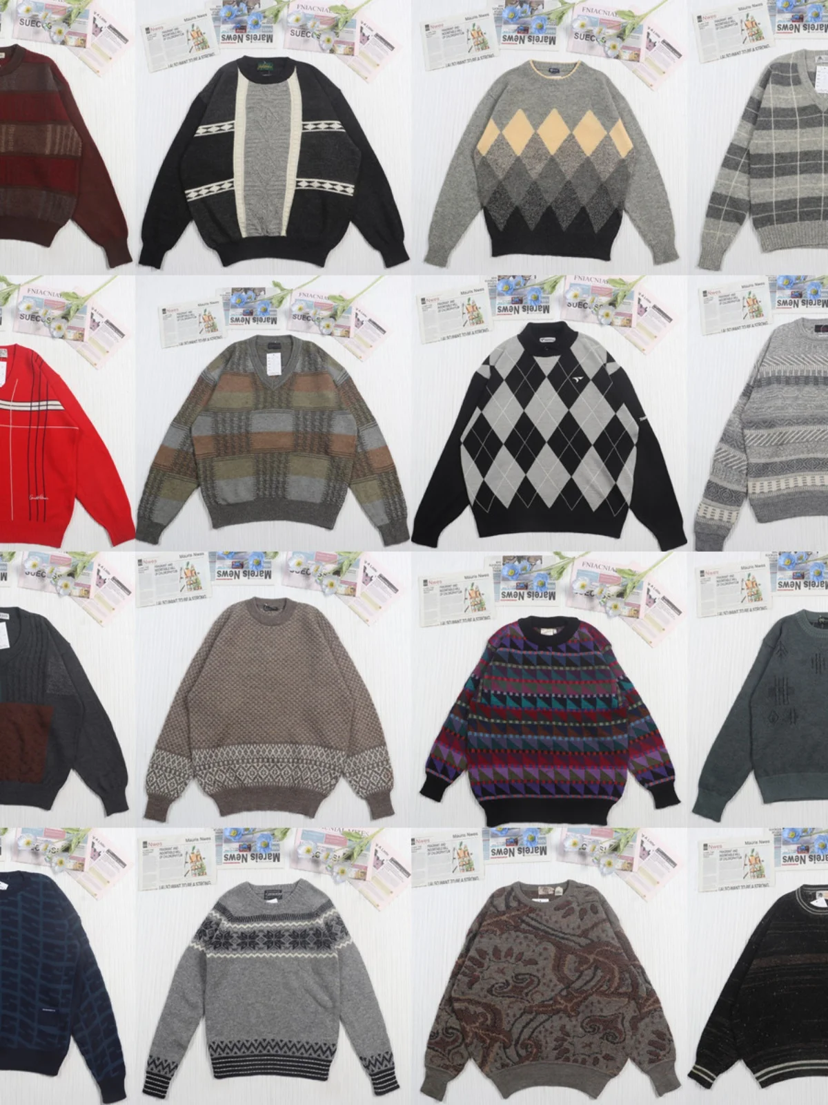 

Винтажный осенне-зимний уникальный шерстяной свитер свободного кроя на пуговицах, классический длинный свек, круглый трикотаж Ne