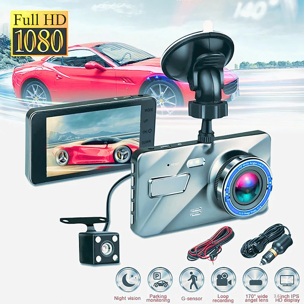 

Car DVR 1080P Full HD Dash Cam Vehicle Camera Night Vision Dashcam Car Video Recorder Auto Black Box Car Accessories Rear View