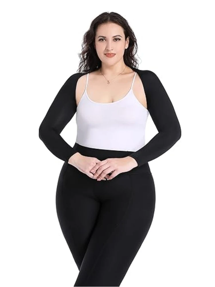 Plus Size Advanced Cooling Shawl Arm Sleeves Sun Protection Women Breathable Anti-UV Golf Outdoor Sports Cooler Shrug
