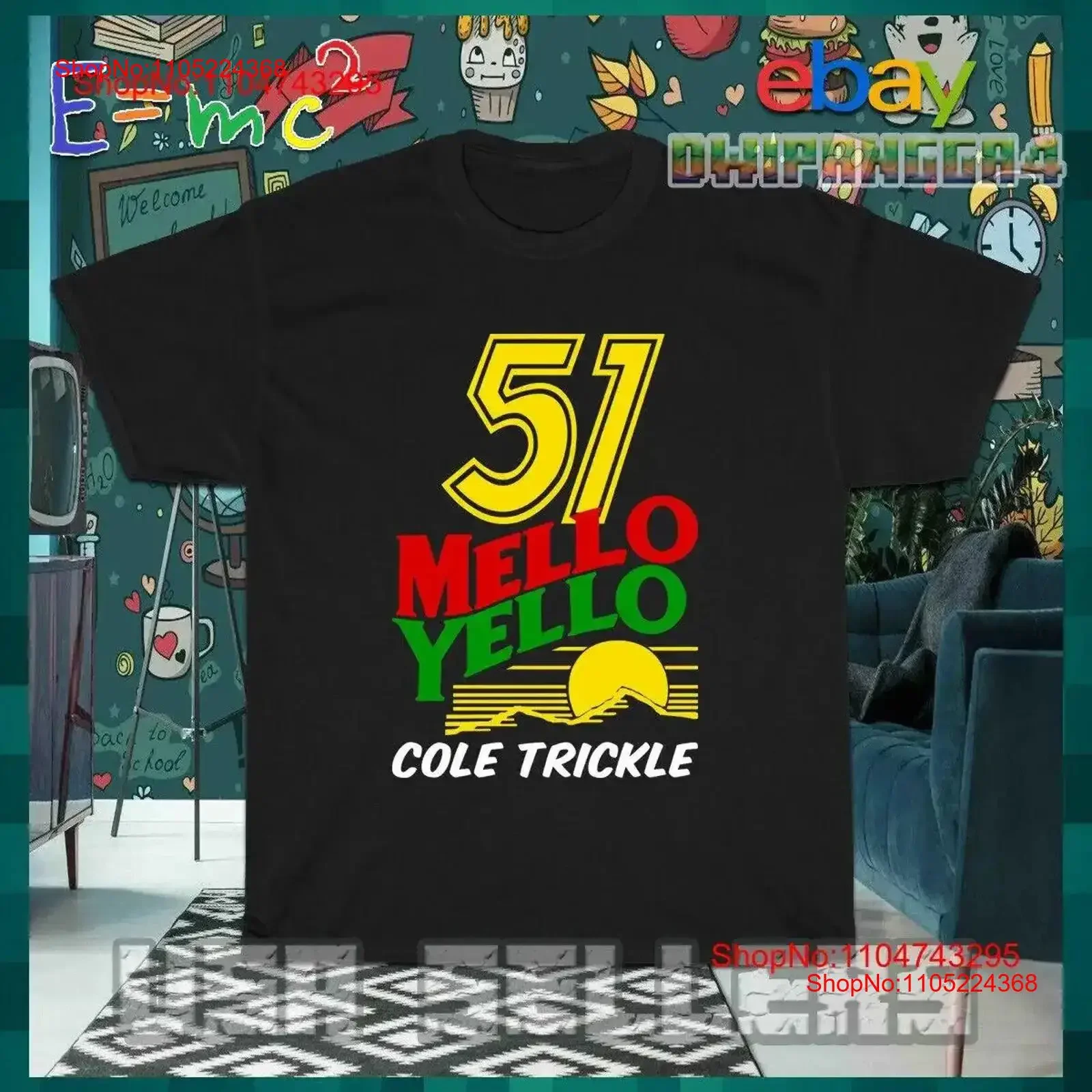 

51 Cole Trickle Mello Yello Lumina T Shirt American Style Men vintage Washed Stretched Breathable Stylish Top For Everyday Wear