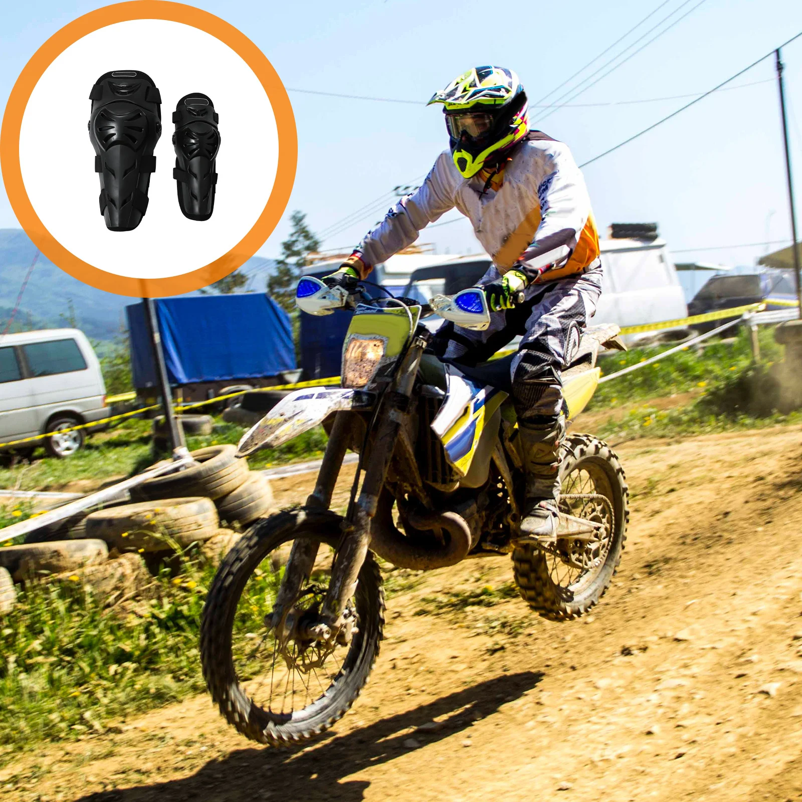 

1Set Knee Elbow Protective Pads Premium Material Durable Riding Gear Sports Protective Motorcycle Limbs Protector Pads