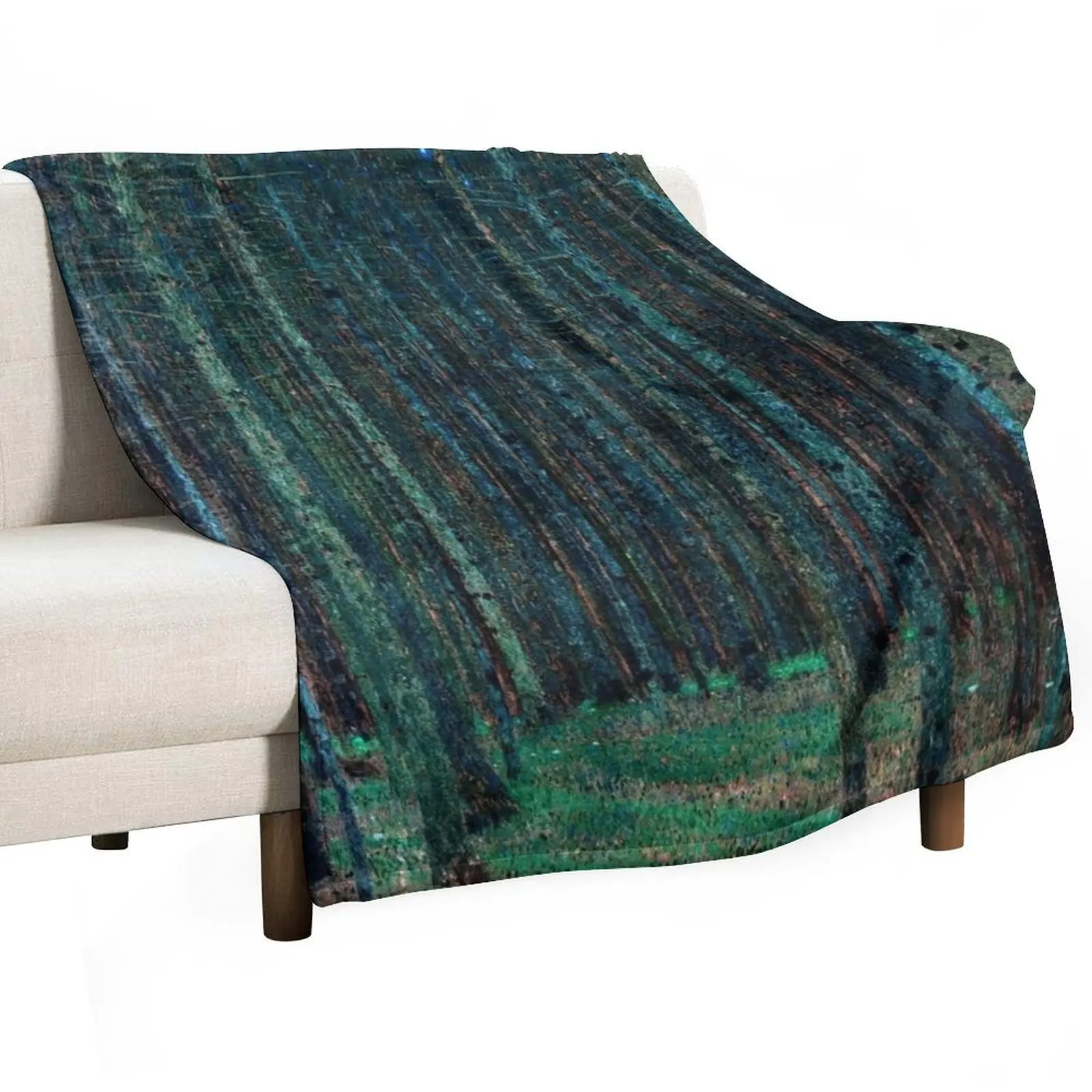 Gustav Klimt Pine Trees Throw Blanket Retros For Baby Blankets