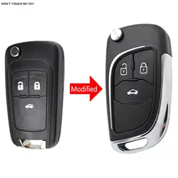Modified Folding Key Shell Remote Fob Case Replacement 3 Buttons For Opel Vauxhall Adam Astra J Corsa E Insignia Mokka Zafira C