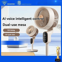 2025 new air circulation fan electric fan household floor fan silent intelligent voice electric fan