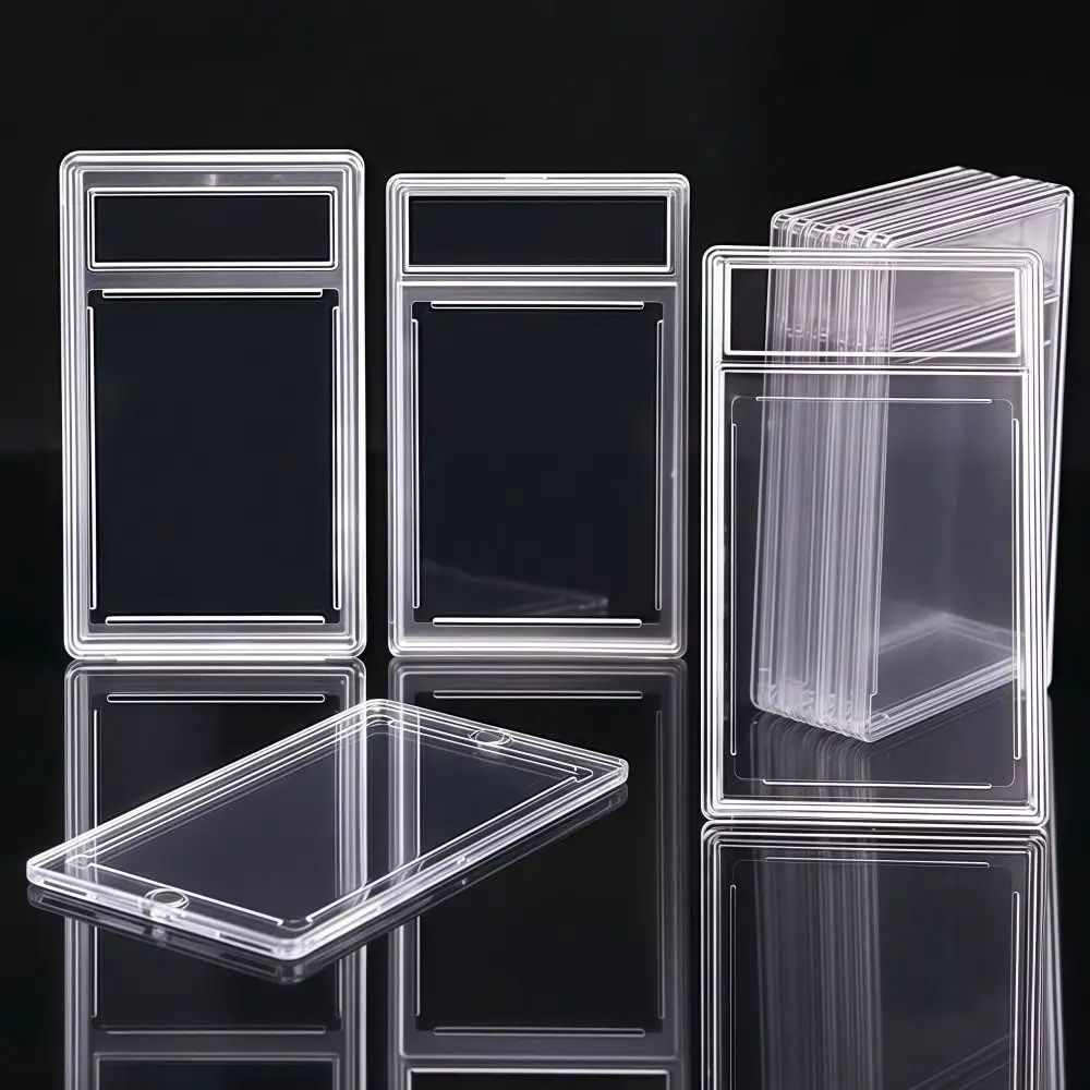 Transparente Gradierte Kartenhülle UV-Schutz Abnehmbar 35PT Sammelkarten-Box Langlebige Robuste Sammelkarten-Schutzbox