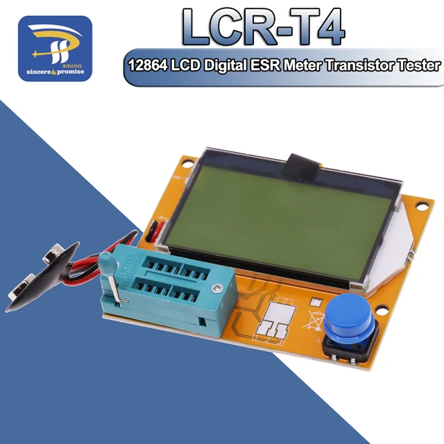 Mega328 M328 LCR-T4 12864 LCD cyfrowy miernik parametru ESR LCR led Tester próbnik elektroniczny obudowa Shell dioda trioda pojemność MOS PNP/NPN