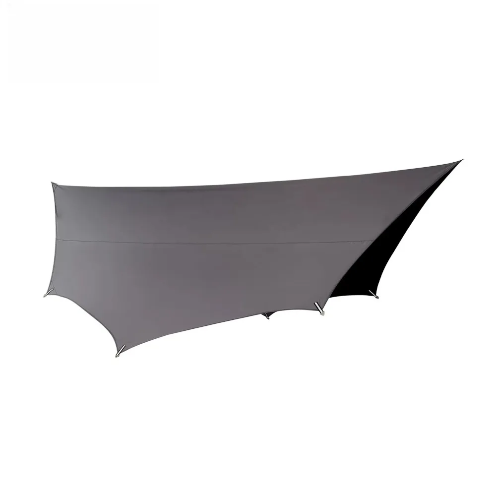4.3*4M Poly Cotton/TC Waterproof Tarp Sunshade Tent Garden Canopy Camping Hammock Rain Fly Octagon Sun Shelter Rain Fly for