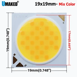 10pcs/lot COB LED Chip 1311 1917 Dual Color Temperature Lamp Beads Adjustment RA80 7w 12w 24w 36w Light Source For Downlight