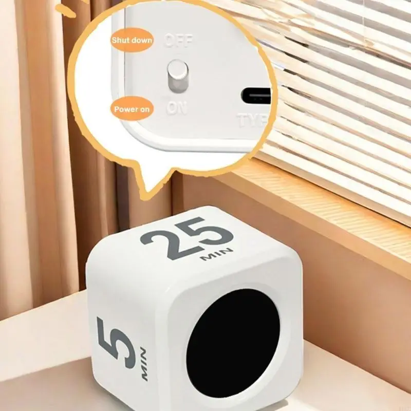 

B0KC Easy To Use Gravities Timers Rotating Timers Device Time Management Tool Adjustable Timers Setting for Multifunction
