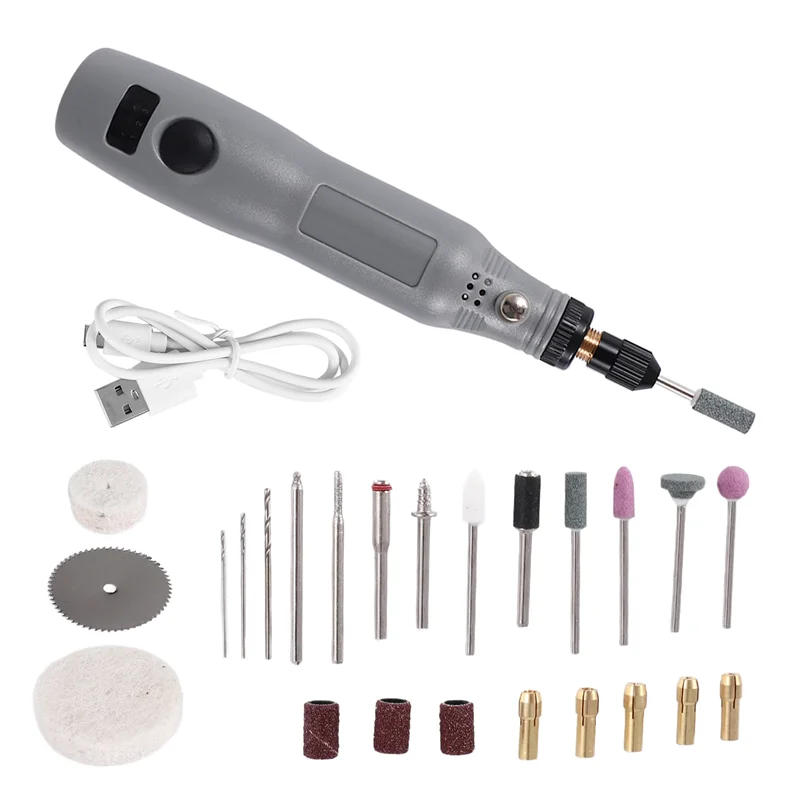 ABKJ-10W Hobby Craft Mini Drill Grinder Rotary Tool Set Modeling Polishing Drilling