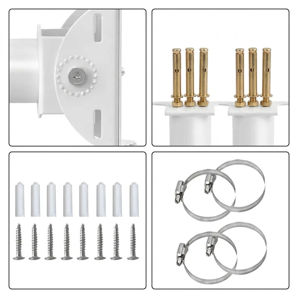 Network Device Bracket Wireless Mount Bracket For Outdoor Network Setup Metal Construction Weather Resistant Build