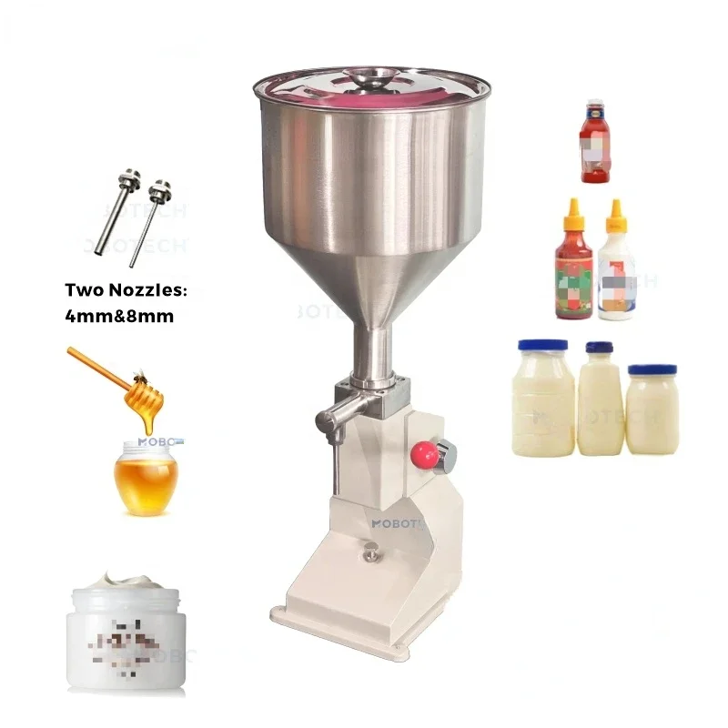 

A03 Manual food & beverage machinery small bottle Juice cream oil manual Liquid filling machine