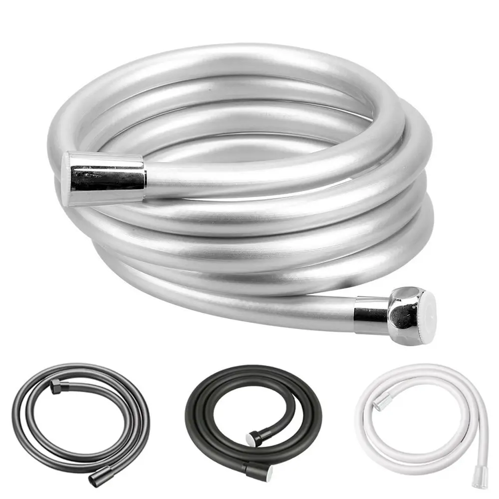 Replacement Handheld Shower Head Hose PVC Explosion-proof Shower Extension Tube Flexible High Pressure Faucet Hose Bathroom