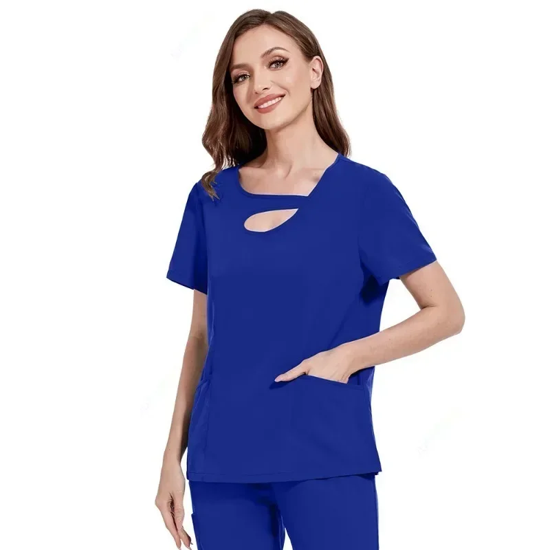 Unisex Multicolor Enfermeira Uniforme, Hospital Doctor Workwear, Cirurgia Dentária Scrubs, Mulheres Uniformes Médicos, Farmácia, Novo