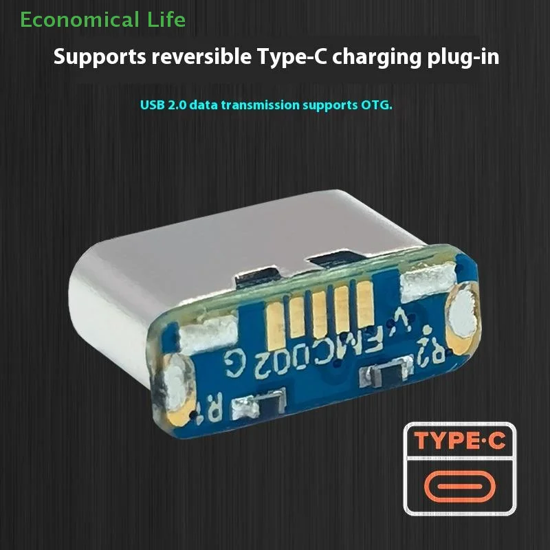 2Pcs 5Pin SMD SMT Type-C Socket Charging Port For PCB Soldering DIY Repair Adapter USB Connector Female Jack Type C