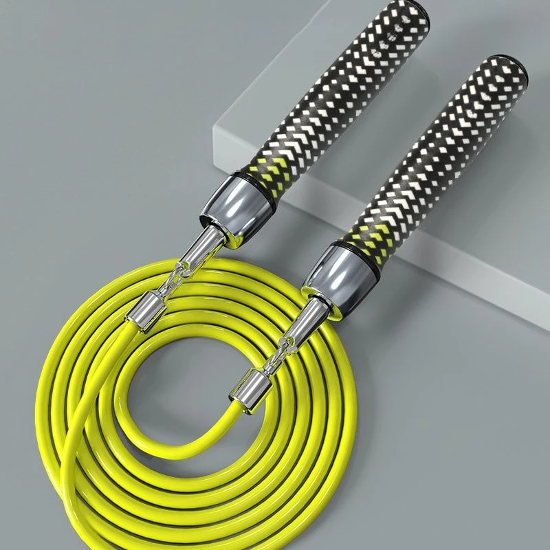 Entry‑Level Weighted Load Jump Rope, PVC Wrapped Steel Wire Rope With Bearings For Men Women Weight Loss Fitness & Body‑Building